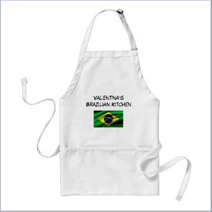 Custom Blue Green & Yellow Brazilian Flag Standard Apron