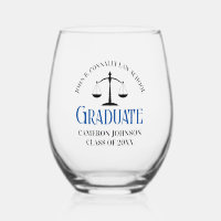 Custom Blue Law School Graduation Party