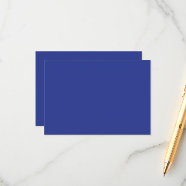 Custom Blue Minimalist | Premium Gift Card (Front/Back In Situ)