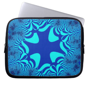 Custom Blue Ocean Cross 10in. Laptop Sleeve