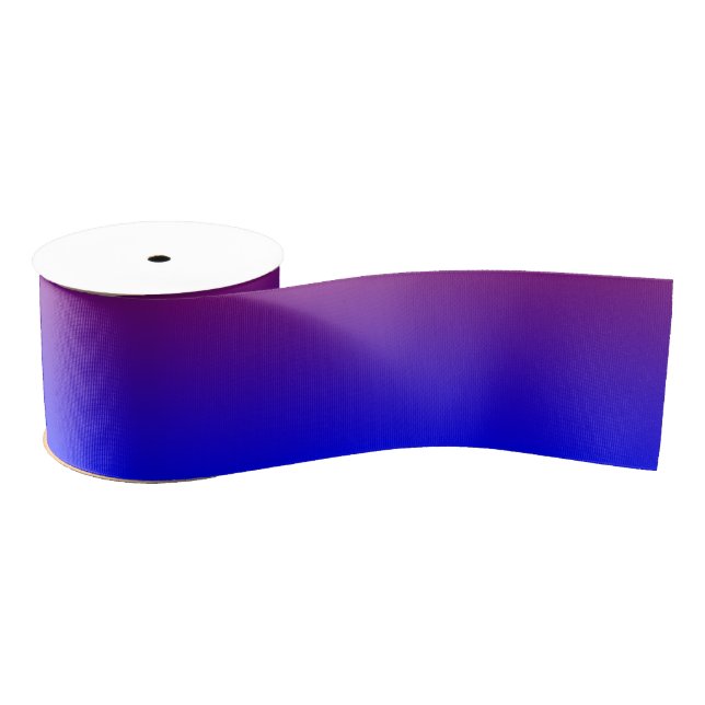Custom Blue Ombre Grosgrain Ribbon (Spool)