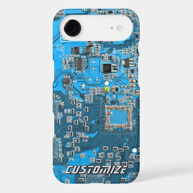 Custom Blue PCB Circuit Board for IT Pros 2 (Back)