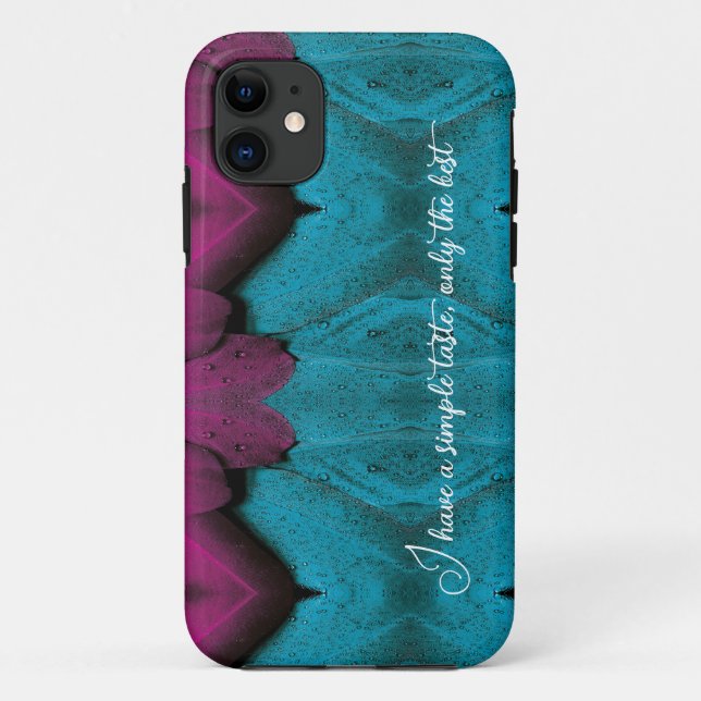 Custom blue plumage iPhone Case (Back)