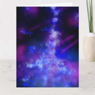 Custom Blue Sapphire Night Sky Card