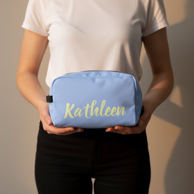 Custom Blue Wave Bridesmaids Travel Pouch Gift (Custom Teacher Appreciation Bag, Custom Graduation Gift Makeup Bag, Bridesmaid Proposal Cosmetic bag)