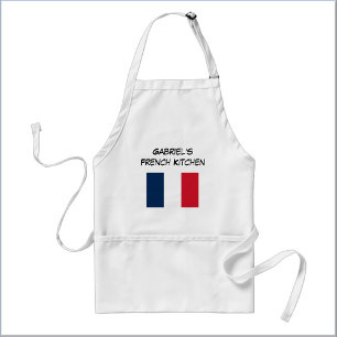 Custom Blue White & Red French Flag  Standard Apron