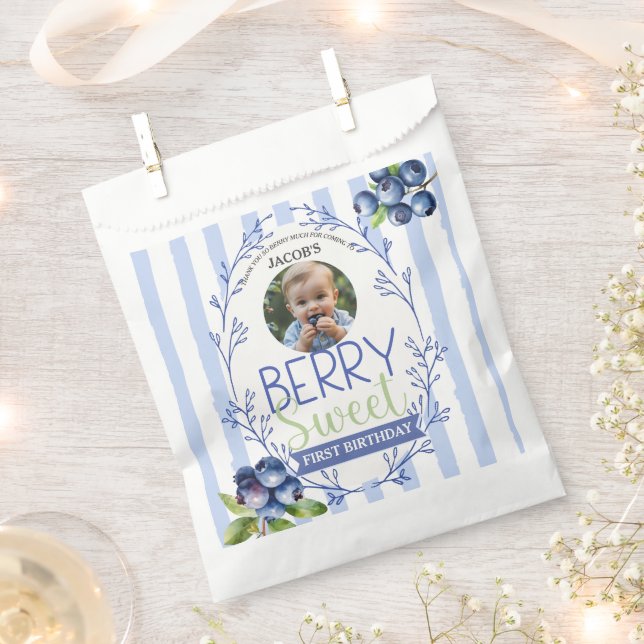 Custom Blueberry Photo Favour Bags (Clipped)