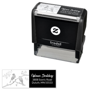 Custom Bluebirds Self-Ink Stamp