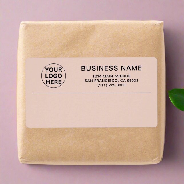 Custom Blush Pink Business Logo Shipping (Creator Uploaded)