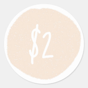 Custom Blush Sale Price tag Round Sticker