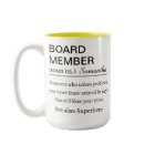 Custom Board Member Definition Mug Corporate Gift