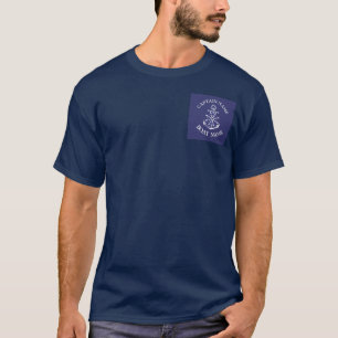 Custom boat captain name navy sailor t-shirt