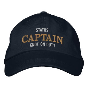 Custom Boat Captain Status Slogan Embroidered Hat