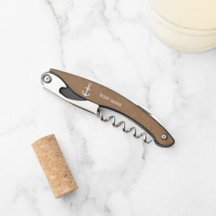 Custom Boat Name Decal Personalized Vinyl Text Corkscrew