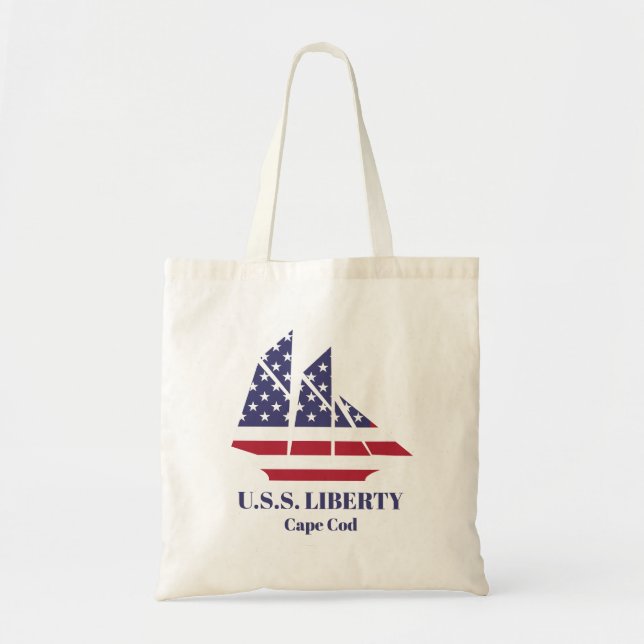 Custom Boat Name / Home Port Tote Bag (Front)