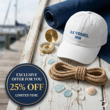 Custom Boat Name Nautical Yacht Minimalist