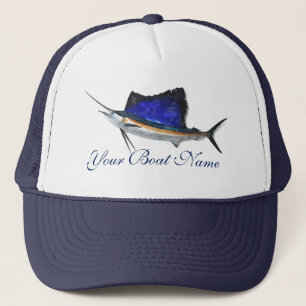 Custom Boat Name Sailfish Trucker Hat