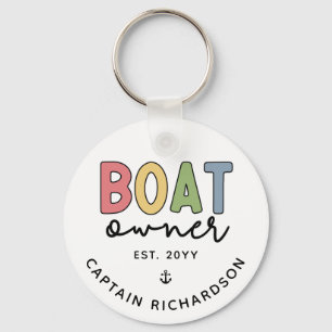 Custom Boat Owner established New Boat Owner Gifts Key Ring