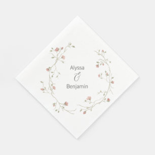 Custom Bohemian Wedding Napkin