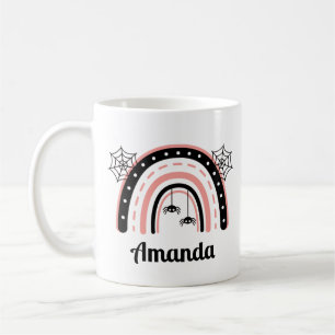 Custom Boho Rainbow Halloween Coffee Mug