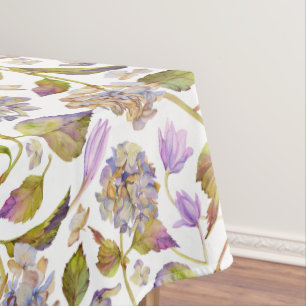 Custom Boho Rustic Fall Leaves Print Tablecloth