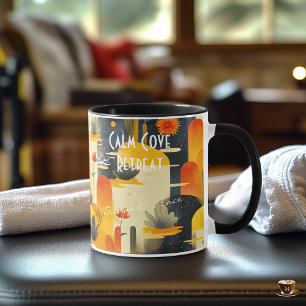 Custom Boho Spa Retreat Mug - Business Promotion
