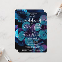 Custom Bold Beautiful Flowers Wedding
