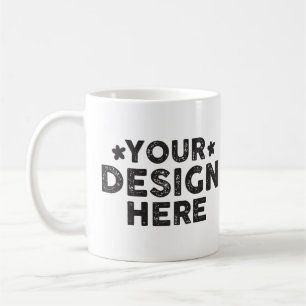 Custom Bold Say Their Name design for men Coffee Mug