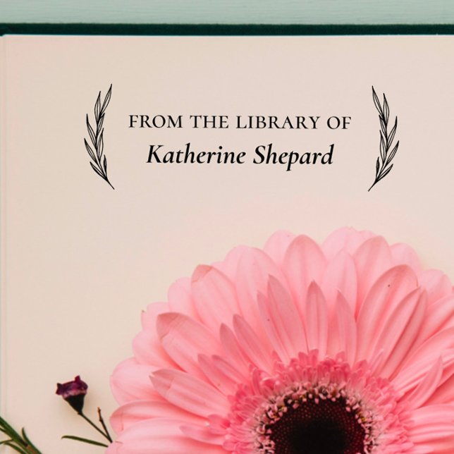 Custom Book Classic "From the Library Of"  Rubber Stamp (Creator Uploaded)