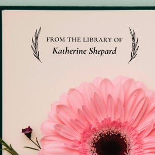 Custom Book Classic "From the Library Of"  Self-inking Stamp