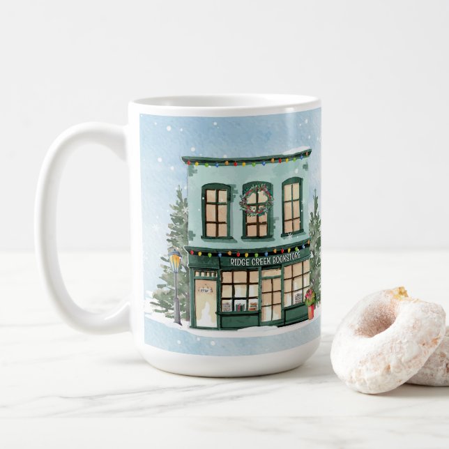 Custom Book Club  Coffee Mug (With Donut)