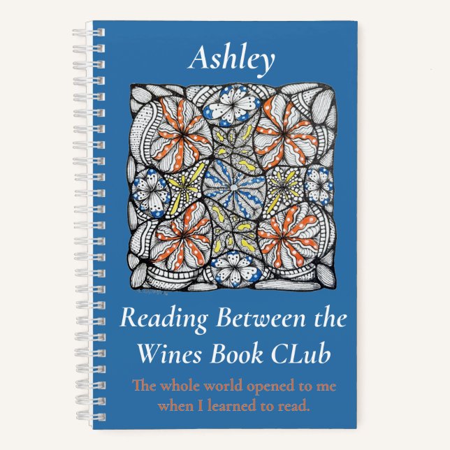 Custom Book Club Member Journal Bethune Quote Note (Front)