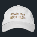 Custom Book Club Name Embroidered Hat<br><div class="desc">Show off your love of reading (and your favorite reading crew) with this custom embroidered book club hat! Personalized with your book club name or any custom text, this hat is the perfect blend of cozy, casual, and bookish style. Use Zazzle’s easy design tools to choose your preferred fonts and...</div>