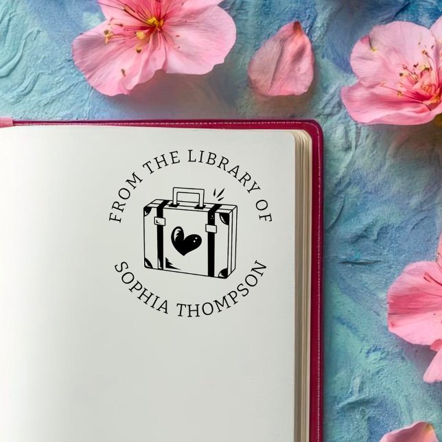 Custom Book | Love Travelling Luggage Rubber Stamp (Creator Uploaded)