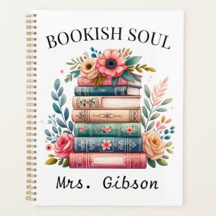 Custom Bookish Soul Book Lover Gift Bookworm Planner