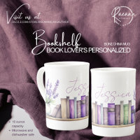 Custom Bookshelf Bone China Mug