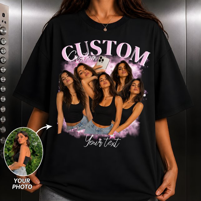 Custom Bootleg Rap Tee Girlfriend Face Personalise (Creator Uploaded)