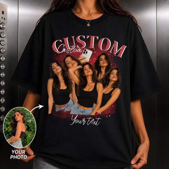 Custom Bootleg Rap Tee Girlfriend Face Personalise (Creator Uploaded)