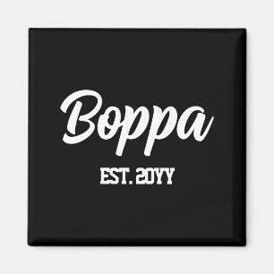 Custom Boppa Est Year Personalized Grandpa Gift T Magnet