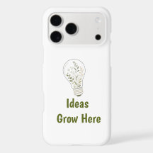 Custom Botanical Light Bulb Phone Case