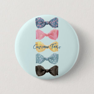 Custom Bow Ties 6 Cm Round Badge