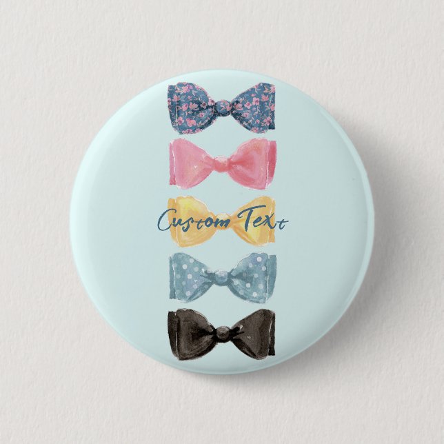 Custom Bow Ties 6 Cm Round Badge (Front)