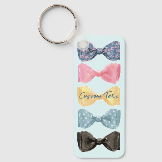Custom Bow Ties Key Ring (Front)