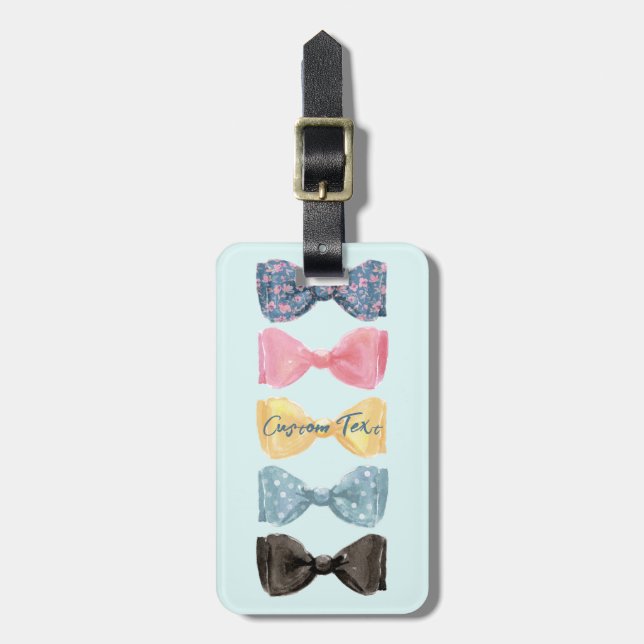 Custom Bow Ties Luggage Tag (Front Vertical)