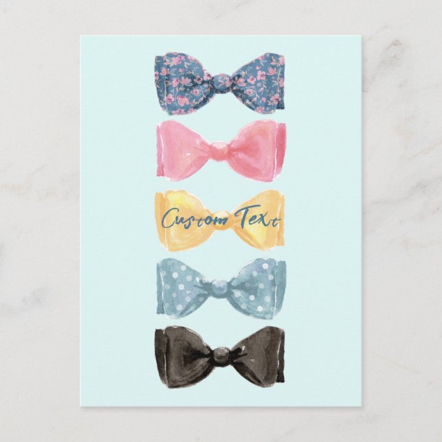 Custom Bow Ties Postcard (Front)