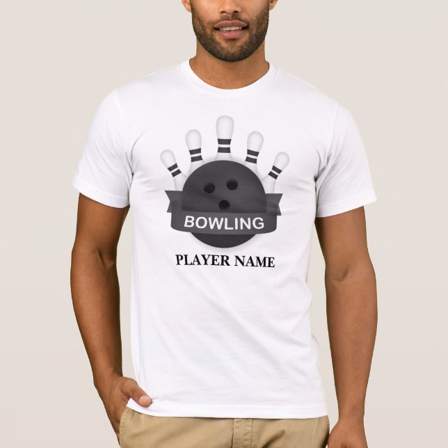 Custom Bowling Bowling Squad  Bowling Team Name T-Shirt (Front)