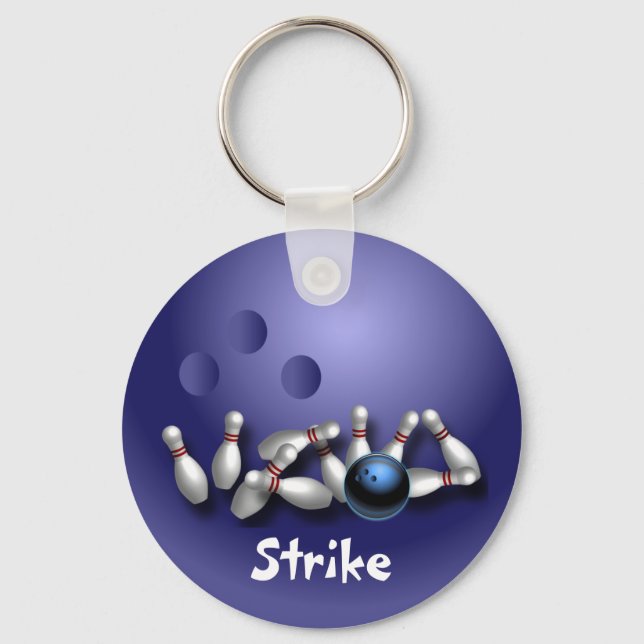Custom Bowling Keychains Gifts (Front)