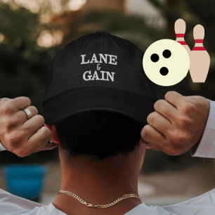 Custom Bowling Lane Gift for Players Embroidered Hat