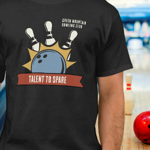 Custom Bowling School Club League Name  T-Shirt