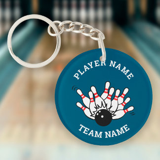 Custom Bowling Team Logo | Personalised Keychain